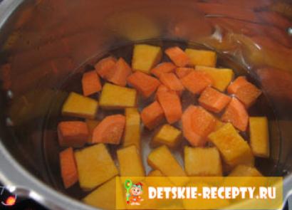 Pumpkin soup puree for a child - recipe (how to prepare) from pumpkin